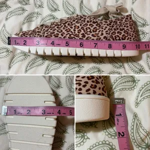 Kensie Vicky Sneaker Leopard Print Shoes 7.5 Cream Tan NIB thumbnail 12