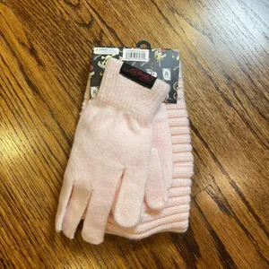 Ed Hardy Pink Headband and Glove Set O/S thumbnail 4