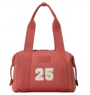 Dagne Dover Landon Neoprene Carryall Bag NEW Limited Edition - Rhubarb Red Small thumbnail 1