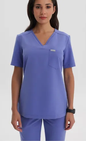 Figs One Pocket V neck Scrub Top thumbnail 1