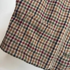 Vintage VTG Marsh Landing Cropped Plaid Wool Blend Vest size S Small thumbnail 12