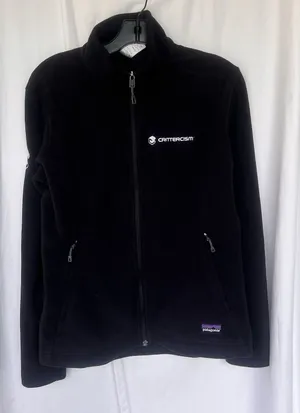 Patagonia Better Sweater M Womens Black Full Zip Fleece Jacket CRITTERCISM Logo thumbnail 1