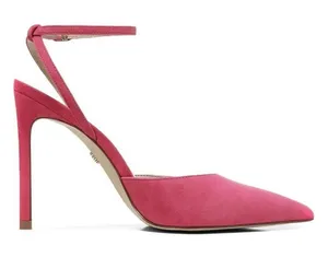 Sam Edelman Avril Dahlia Pink Suede Pumps Size 8.5 Pointed Toe thumbnail 1