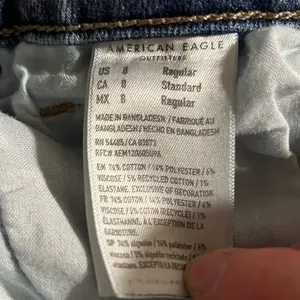 American Eagle Women’s Blue Denim Stretch Jeans Size 8 thumbnail 6