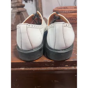 Yohji Yamamoto x George Cox White Leather Brogue Derby Shoes Made in England 8.5 thumbnail 7