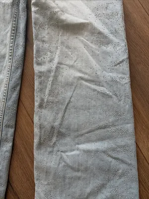 Anthropologie Maeve Collette Full Length Sparkle Jeans- size 26 thumbnail 5