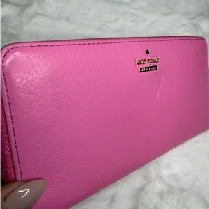 Kate Spade New York Pink Zip Around Wallet thumbnail 3