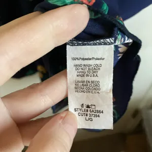 *I ❤️Joah Navy Blue Floral Pattern Off Shoulder Cap Sleeves Midi Dress thumbnail 3