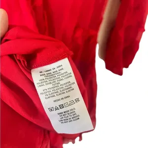 Anthropologie Mare Mare Amal Red Textured Mini Dress NEW thumbnail 8