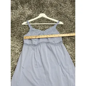 UNDERSTANCE Womens Size S Blue Lavender Lace Trimmed Chemise Sleepwear Nightgown thumbnail 10