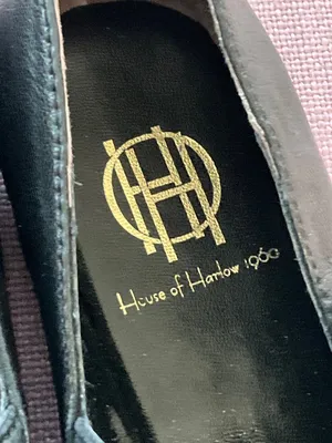 House of Harlow 1960 x REVOLVE Womens Clementine Flats in Black 6 Leather Shoes thumbnail 9