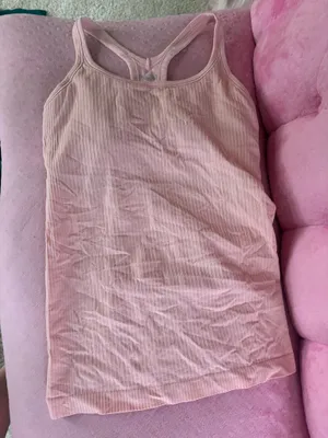 Light orange lululemon ribbed tank  thumbnail 1