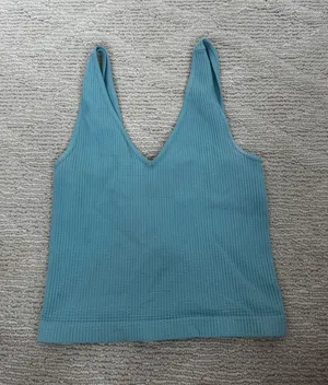 Quiet Storm Blue Crop Top thumbnail 1