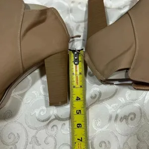 NIB! Stephen Ella back zipper, peekaboo toe, heeled booties size 9 thumbnail 6