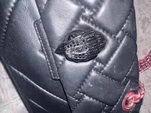 Kurt Geiger Black Quilted Leather Black/pink Bag thumbnail 7