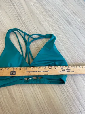 lululemon athletica Teal Strappy Sports Bra thumbnail 3