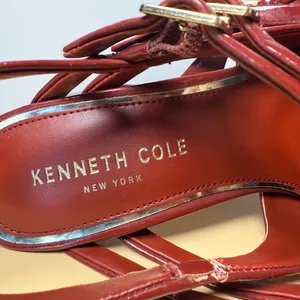 Kenneth Cole Burgundy Slingback Heels thumbnail 6