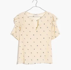 Womens Size S Madewell Embroidered Top EUC thumbnail 4