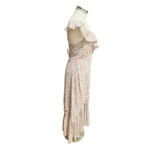 ASTR THE LABEL Mahalia Dress in Lilac & Orange Floral Size Medium NWT thumbnail 5