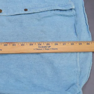 Vintage Chaps Ralph Lauren Denim Shirt XL Custom Handmade Lace Cottagecore‎ DIY thumbnail 14