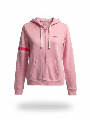 Victoria's Secret PINK Pink Zip-Up Hoodie thumbnail 2