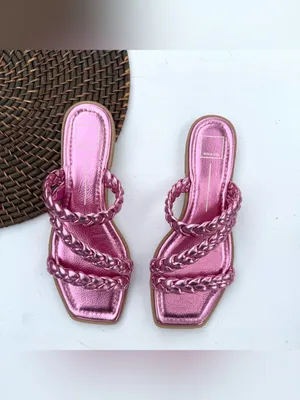 Dolce Vita Women’s Shoes Sandals Pink Metallic Slip On Flip Flop Size 9 thumbnail 2