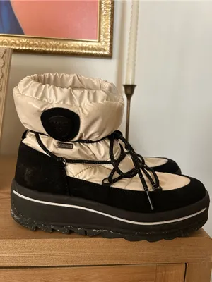 Pajar Taya‎ Alpine Platform Snow Boots Pajar-Tex Black Cream Winter Size 7-7.5 thumbnail 6