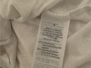 J. Crew White Short Sleeve Crewneck Cotton Blend Burnout Tee 💜 thumbnail 5