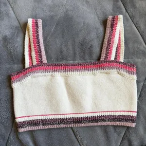 Intimately Free People In The Sun Knit Brami Crop Top NEW with tags size Medium thumbnail 3