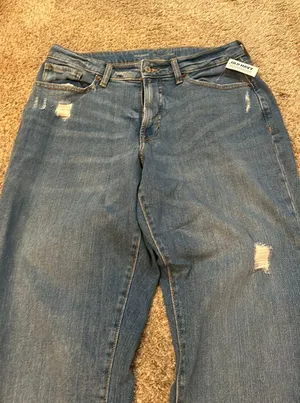 Old Navy High Rise Curvy O.G Straight Jeans thumbnail 4