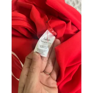 Lulu’s Red Strapless Wide‎ Leg Jumpsuit XS Classic Minimalist Chic Wedding Guest thumbnail 8