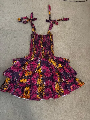 Ruffle mini dress Purple Size M thumbnail 5