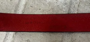 Coach Dark Red Made in Italy Belt Brass Buckle Silver hardware Medium thumbnail 6