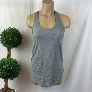 Lululemon Gray Sleeveless Racerback Athletic Sport Tank Top 6 thumbnail 2