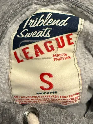 League Gray Hoodie Sweater with Purple NYU Lettering thumbnail 4