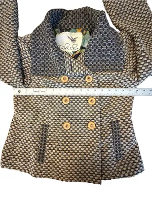 Anthropologie Tabitha Women’s Ottawa Pea Coat Double Breasted Size Small Wool thumbnail 8