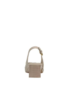 Franco Sarto Pump Faux Leather Woven Alabaster Off White MISMATCH (7.5M/8M) thumbnail 14