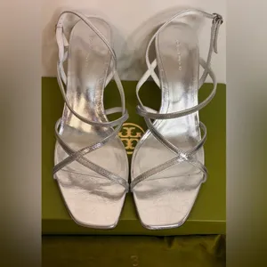 NIB Tory Burch MULTI-STRAP HEELED SANDAL sz9 thumbnail 7