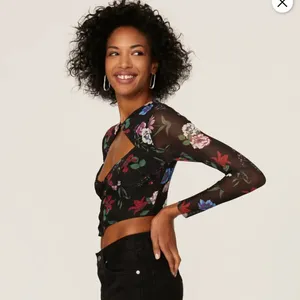 NWT AFRM X Revolve Macie Floral Mesh Cutout Corset Top size Small thumbnail 3