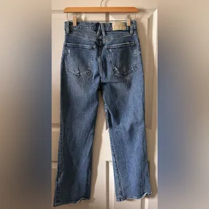 Pistola Women’s Lightly Distressed Med‎ Wash Blue Jeans Cotton Blend Size 27 thumbnail 9