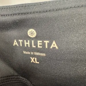 Athleta Size XL Mini Skort Black Undershort Tennis Pickleball‎ Pleated Stretch thumbnail 5