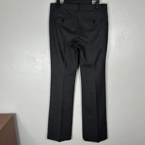 Theory Max C Trousers Womens 4 Charcoal Wool Blend Flare Mid Rise Professional thumbnail 4