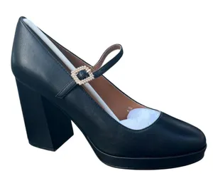 Lisa Vicky Bobble 9M Black Sheep Napa Chunky High Heel Mary Jane‎ Platform Pumps thumbnail 1