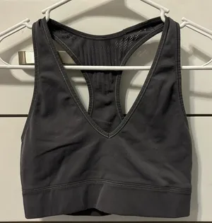 Lululemon Reveal Bra Mesh Stripes Grey thumbnail 1