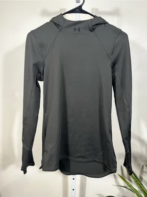 N26. Under Armour Women’s Military Green Hooded Performance Top thumbnail 1