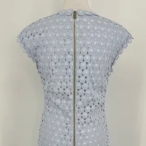 Ted Baker Jemille Sheath Dress‎ Size 8 Blue Scalloped Lace Feminine Romantic thumbnail 7