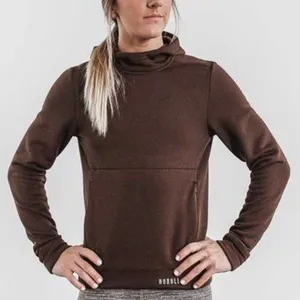 NOBULL Performance Pullover Hoodie XS Mocha Brown thumbnail 1