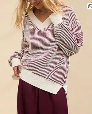 Aerie Beyond Chenille V-Neck Sweater thumbnail 1