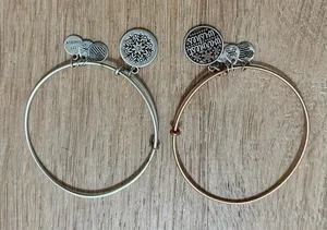 ALEX AND ANI | Bundle‎ of Winter Charm Bracelets Bangle Snowflake Christmas Snow thumbnail 1