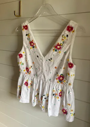 J.Crew Embellished Top thumbnail 1